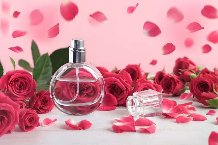 Floral feminine scent, beautiful dreamlike background.