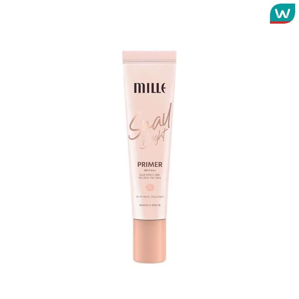  ไพรเมอร์ที่มีขายในวัตสัน Mille Snail Bright Primer SPF15 PA+