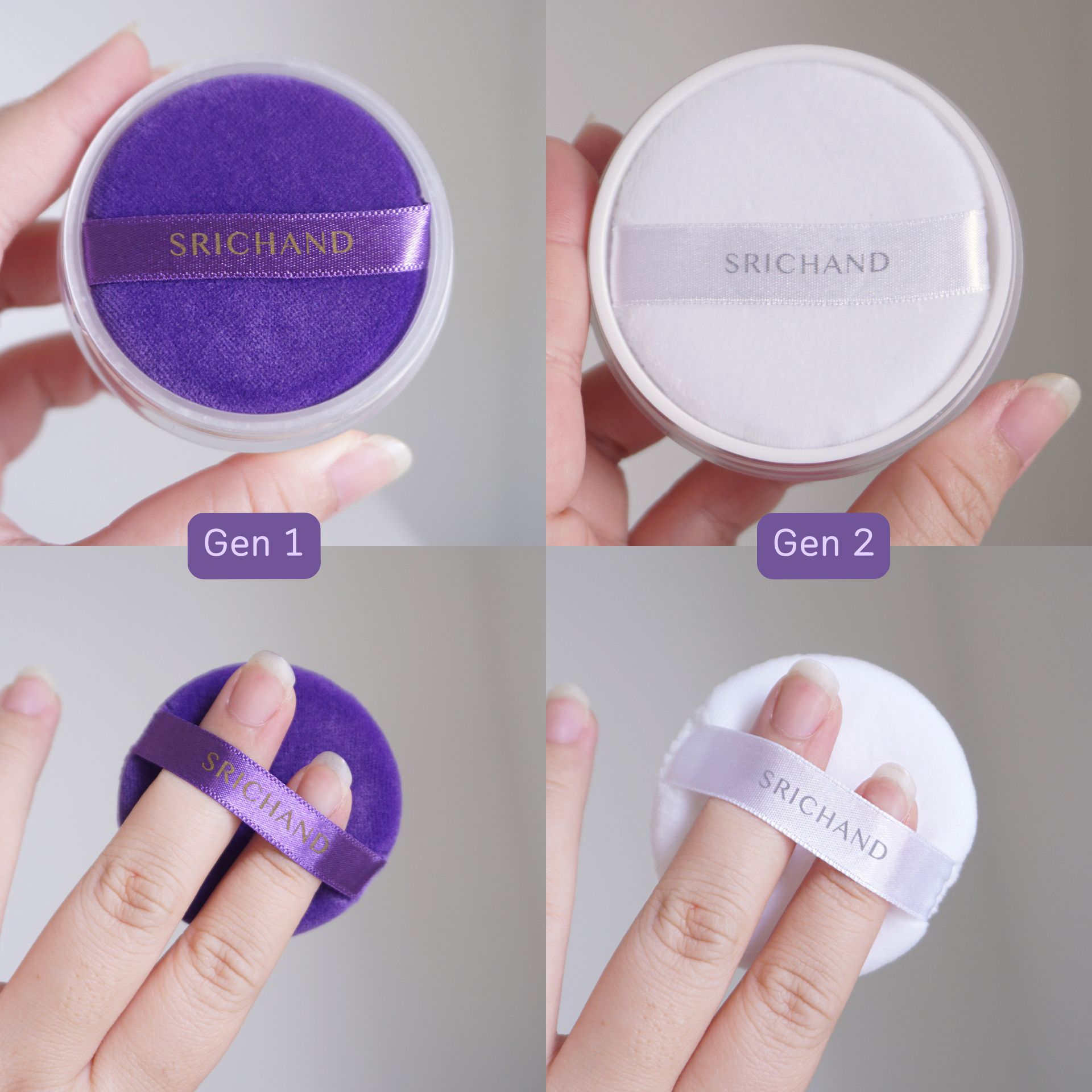 รีวิวแป้งฝุ่นศรีจันทร์ ความต่างพัฟของ Translucent Powder Gen1 vs Gen 2