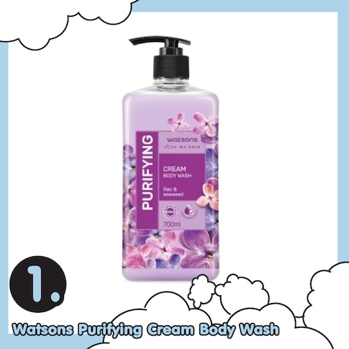 ครีมอาบน้ำหอมติดตัว Watsons Purifying Cream Body Wash