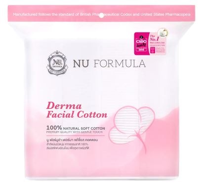 สำลีนุ่มไม่บาดผิว - Nu Formula Derma Facial Cotton