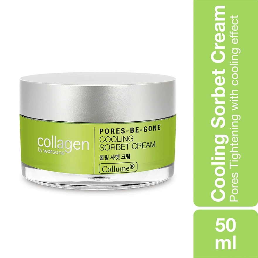 Collagen by Watsons Pores-Be-Gone Cooling Sorbet Cream, best skincare solutions and routine for oily skin type