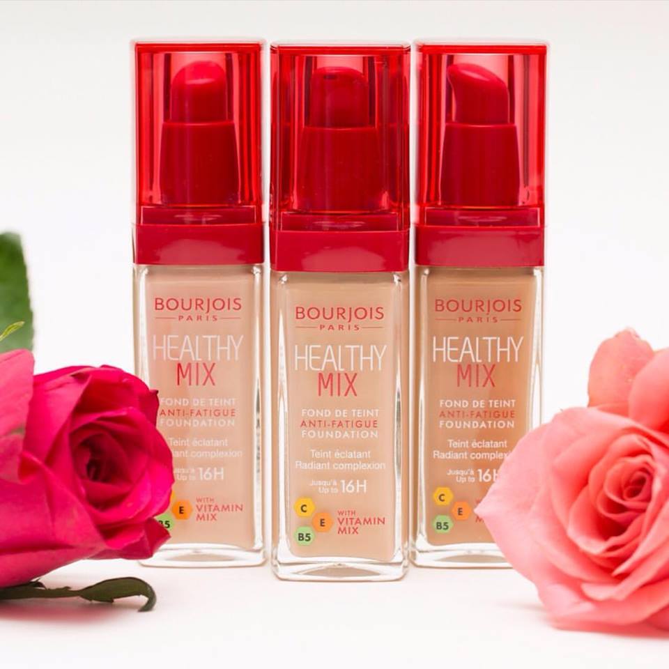 รองพื้นคุมมัน BOURJOIS HEALTHY MIX FOUNDATION ติดทนนานไม่ไหลเยิ้ม