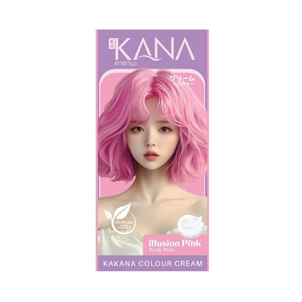 ยาย้อมผมสีชมพู Kakana Illusion Punk Pink