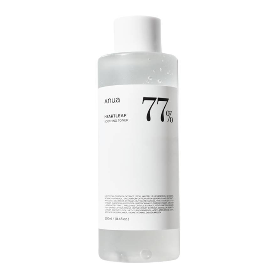 10 สุดยอดสกินแคร์ผิวหน้าขายดีที่วัตสันออนไลน์ 2020 - Anua Heartleaf 77% Soothing Toner 