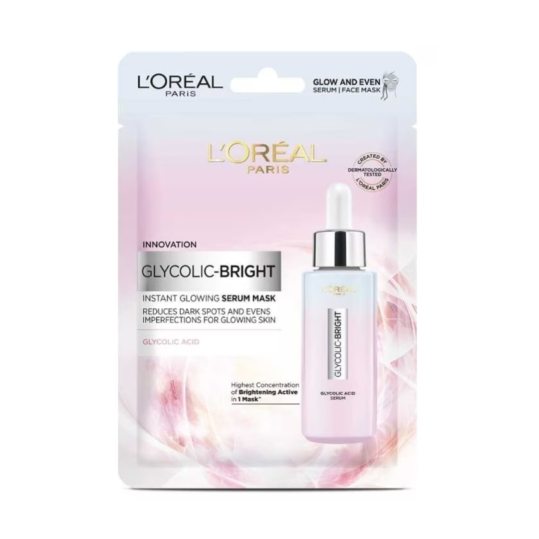 L'Oreal Paris Glycolic-Bright Instant Glowing Serum Mask  