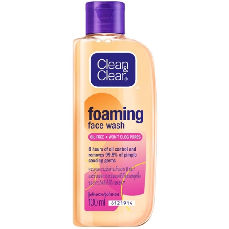 Clean & Clear Essentials Foaming Facial Wash โฟมล้างหน้าสูตร Oil ช่วยรักษารูขุมขนกว้าง