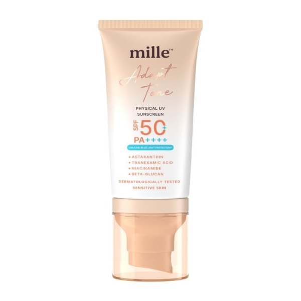 กันแดดโทนอัพ Mille Adapt Tone Physical UV SPF50+