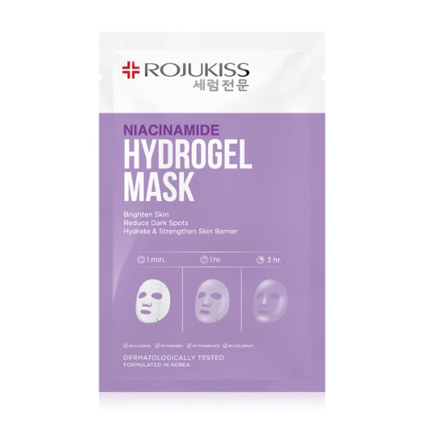 Rojukiss Hydrogel Mask Niacinamide มาส์กไฮโดรเจลลดจุดด่างดำกระจ่างใส