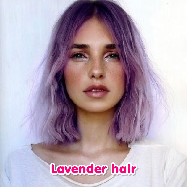 สีผมสายฝอ Lavender hair