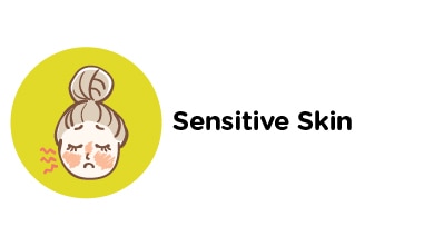 Skin type- sensitive skin