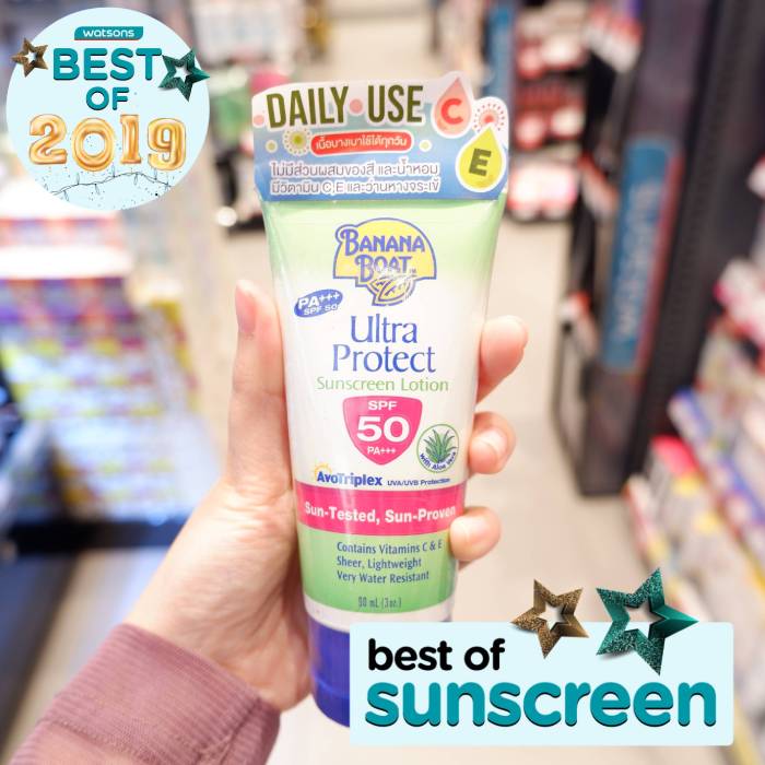 Banana Boat Ultra Protect Sunscreen Lotion SPF50 PA+++ 90 Ml.