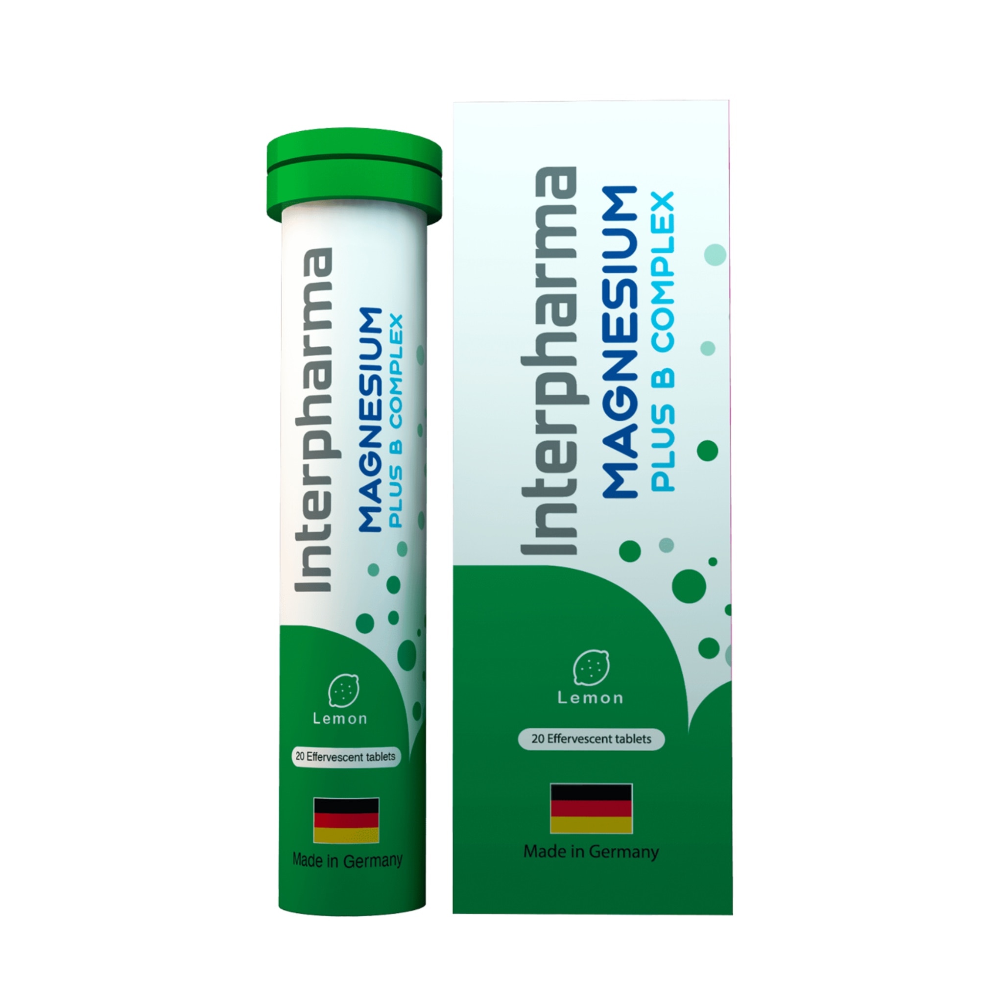 อาหารเสริมแมกนีเซียม Interpharma Magnesium plus B Complex (Lemon Flavor)