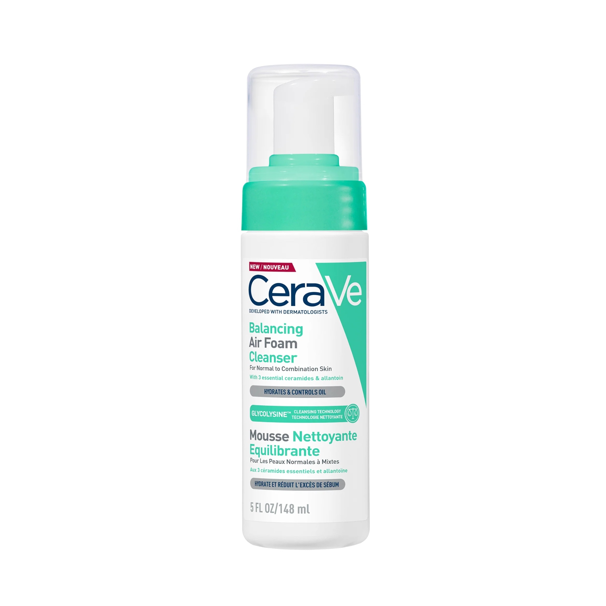 โฟมล้างหน้า cerave Balancing Air Foam Cleanser
