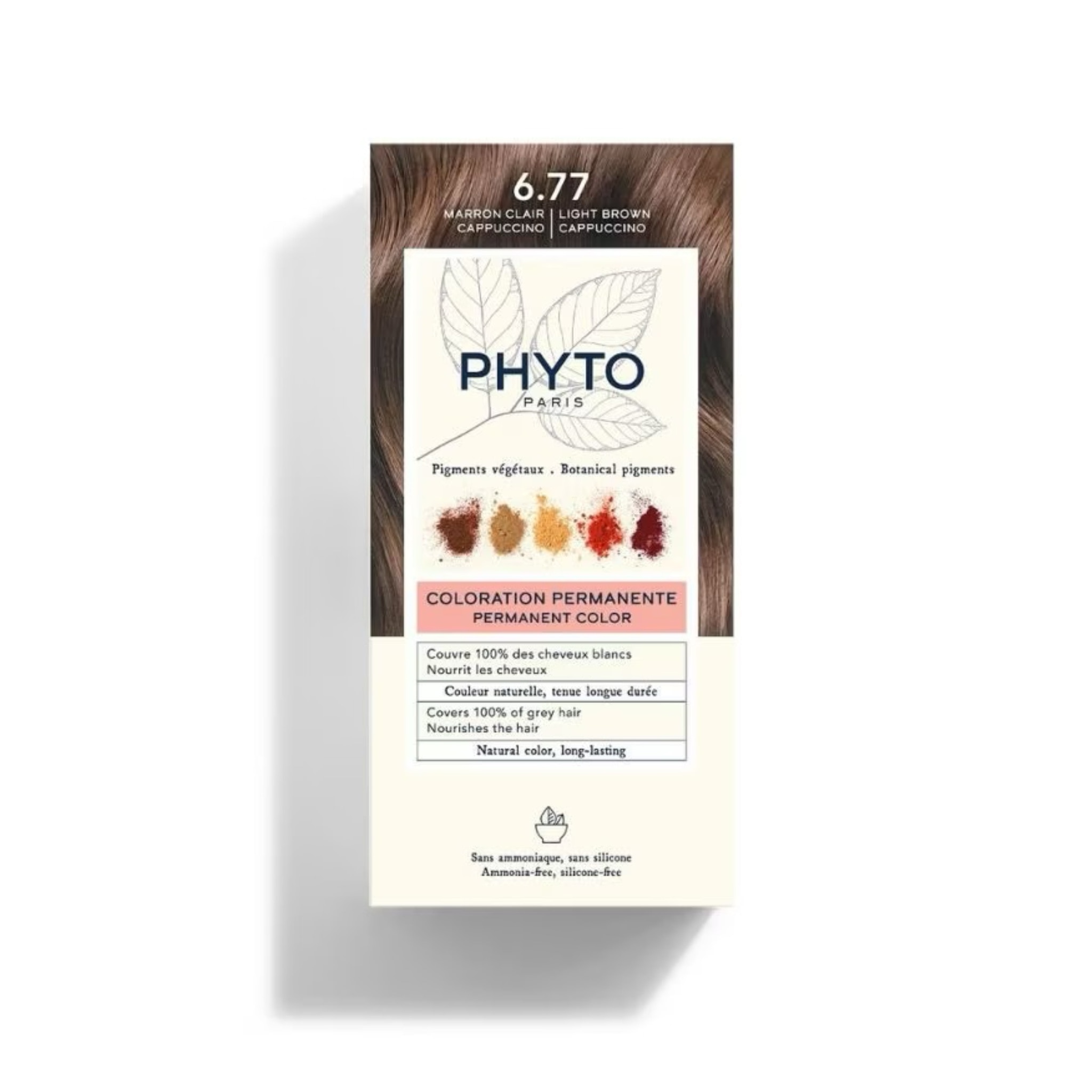 ยาสระผมปิดผมขาว Phyto Permanent Color Ammonia-Free