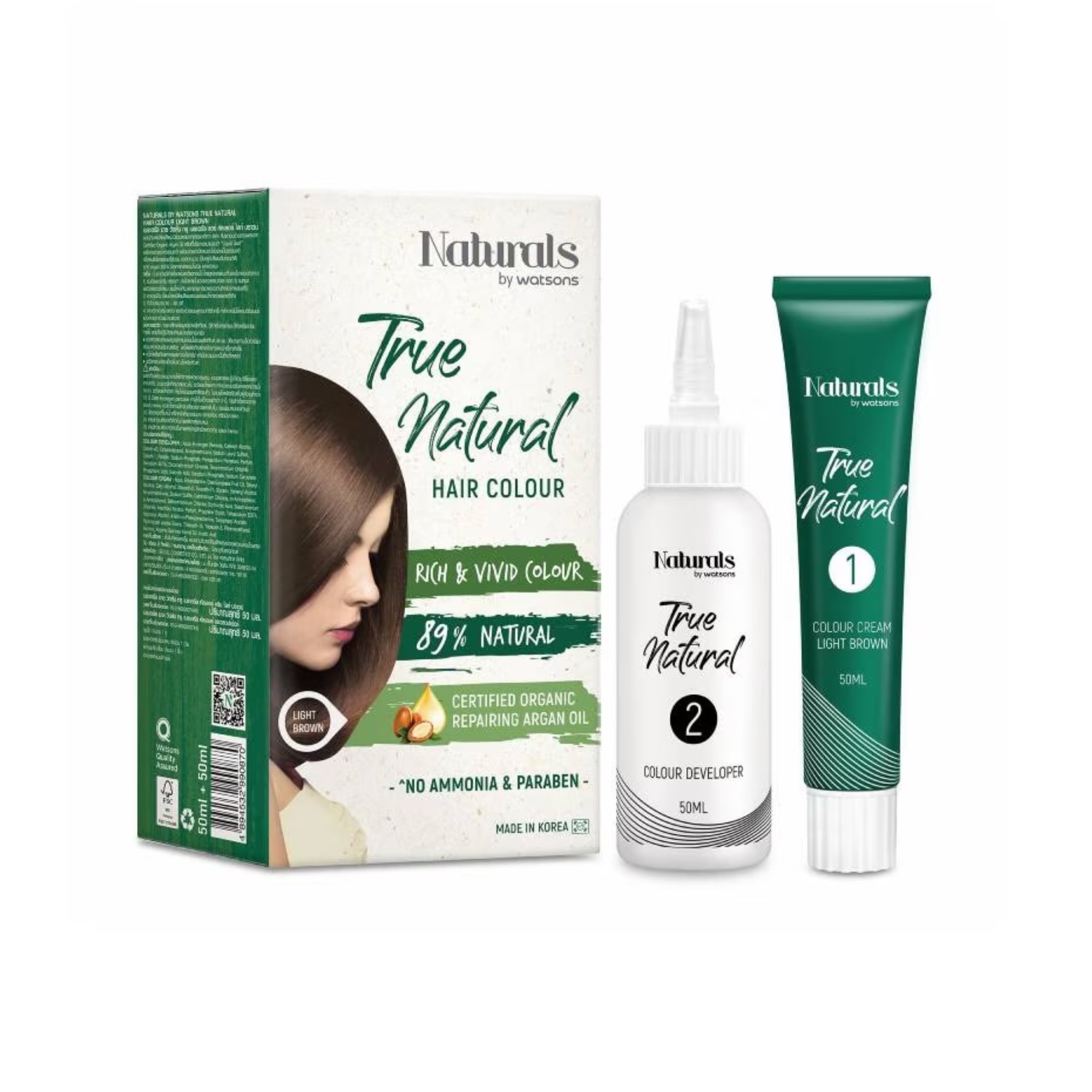 ยาสระผมปิดผมขาว Naturals by Watsons True Natural Hair Colour