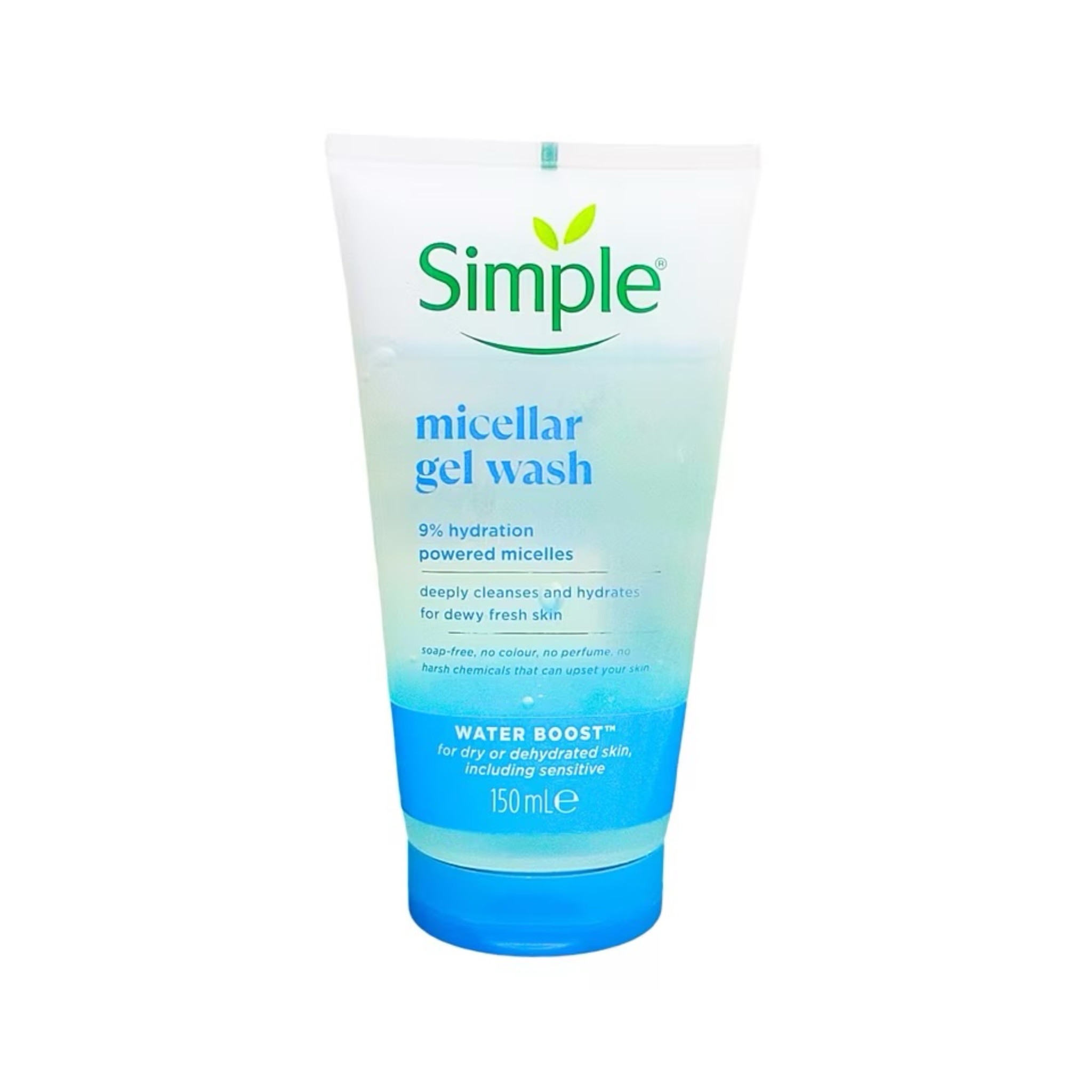 Simple Water Boost Micellar เจลล้างหน้าผิวแพ้ง่าย เติมความชุ่มชื้น