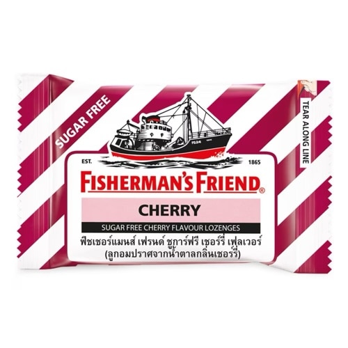  ยาอมแก้เจ็บคอ Fisherman's Friend Sugar Free Cherry รสเชอร์รี่ชุ่มคอ