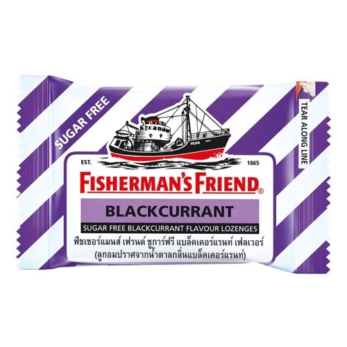  ยาอมแก้เจ็บคอ Fisherman's Friend Sugar Free Blackcurrant รสแบล็คเคอร์แรนท์