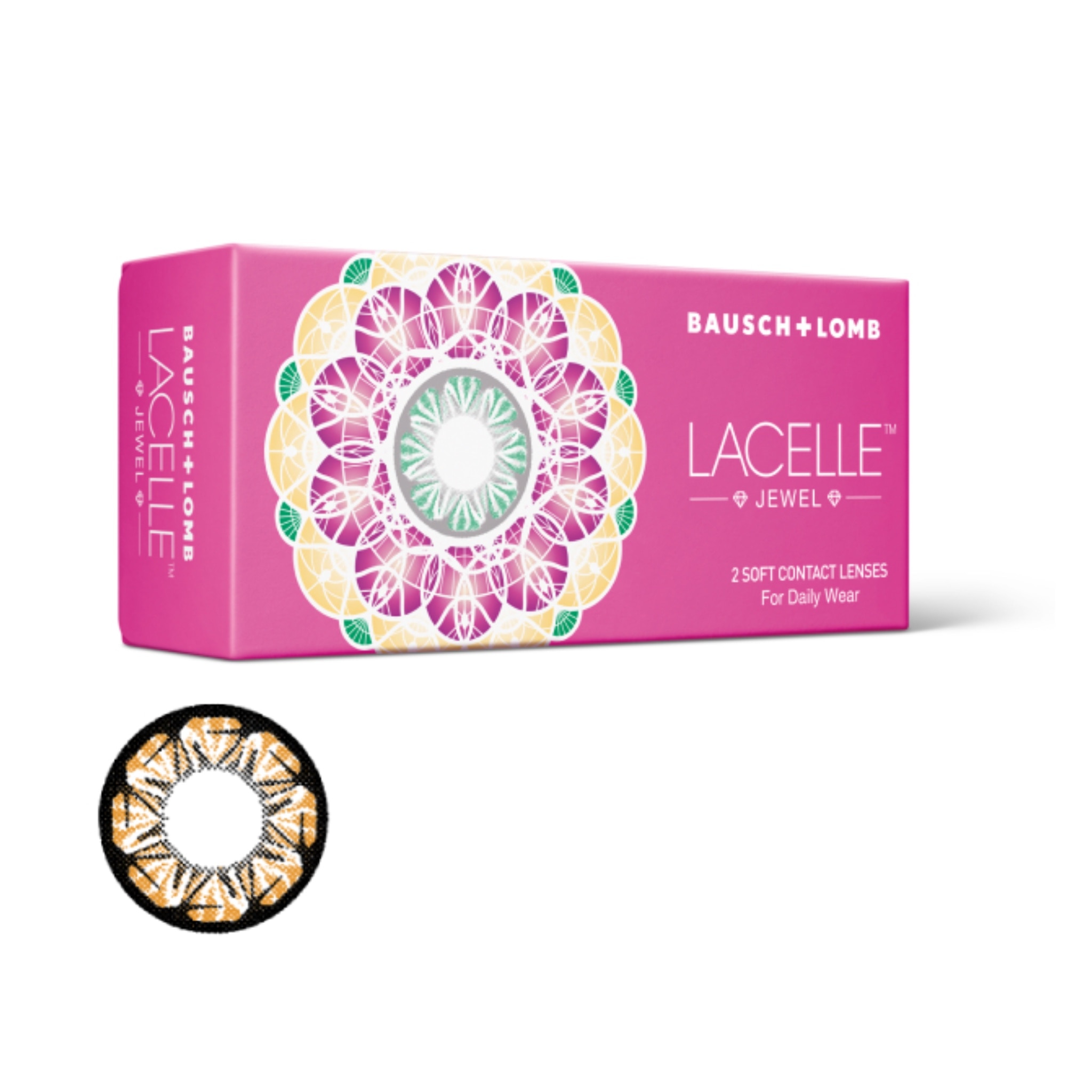 Bausch Lomb ลาเซลล์ จีเวล คอนแทคเลนส์สายตาสั้น จิวเวลรี่