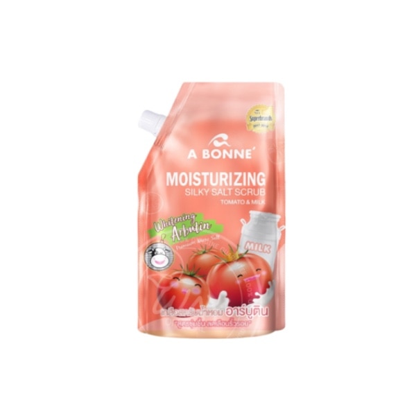 A BONNE' Moisturizing Silky Salt Scrub Tomato and Milk ช่วยรักษาสิวที่หลั