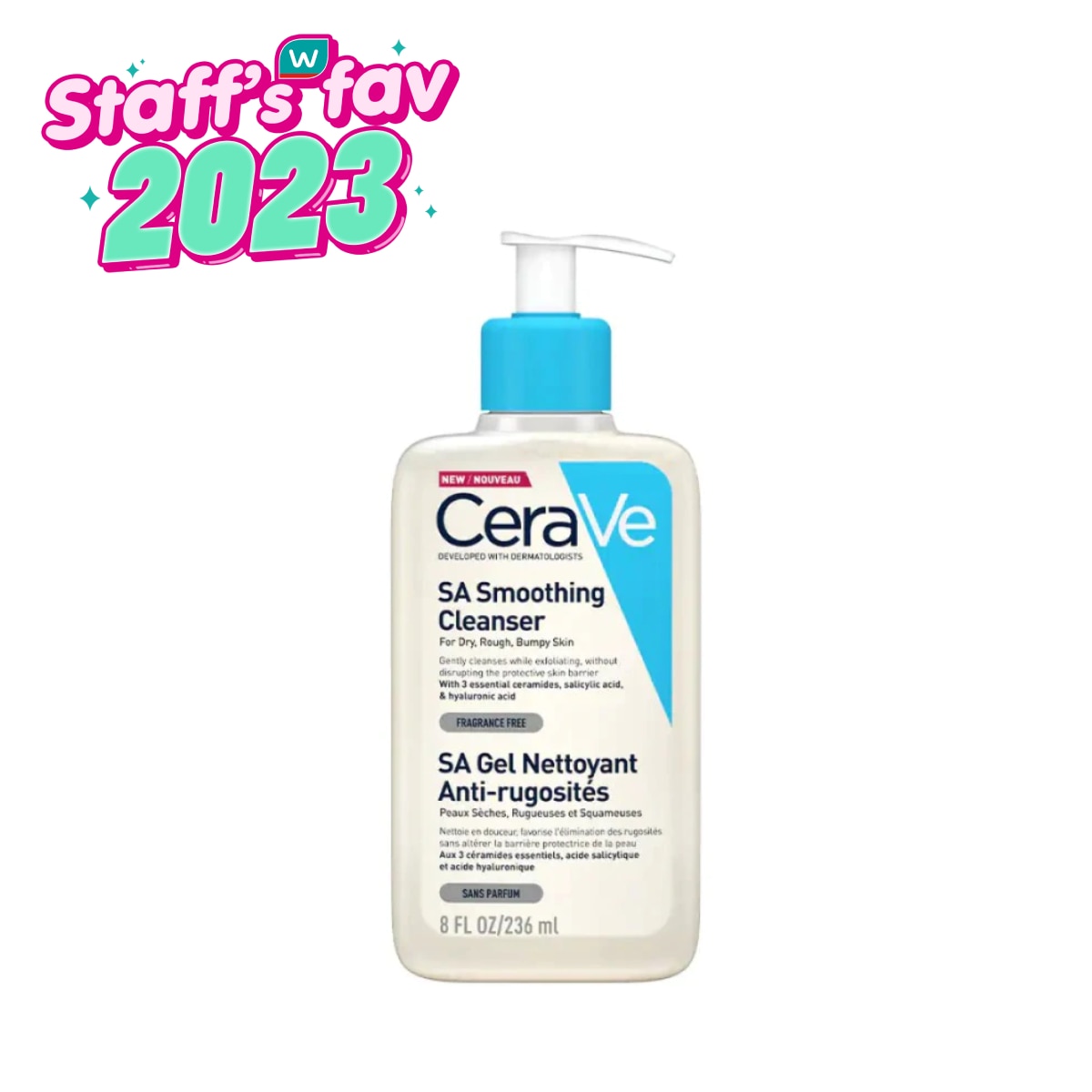 คลีนเซอร์ซื้อซ้ำ Cerave SA Smoothing Cleanser 