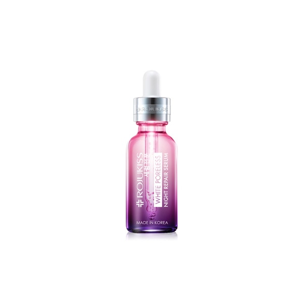 เซรั่มฟื้นบำรุงผิวเข้มข้นสูตรกลางคืน Rojukiss White Poreless Night Repair Serum