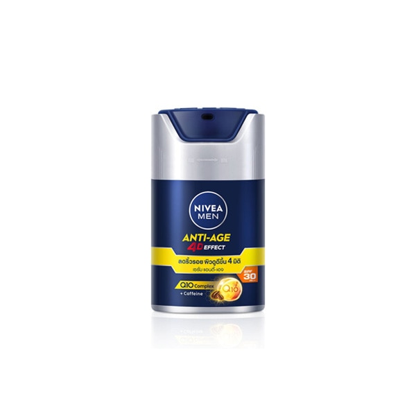 เซรั่มบำรุงผิวหน้าสูตรผิวดูเรียบเนียน Nivea Men Anti-Age 4D Effect SPF30 PA+++