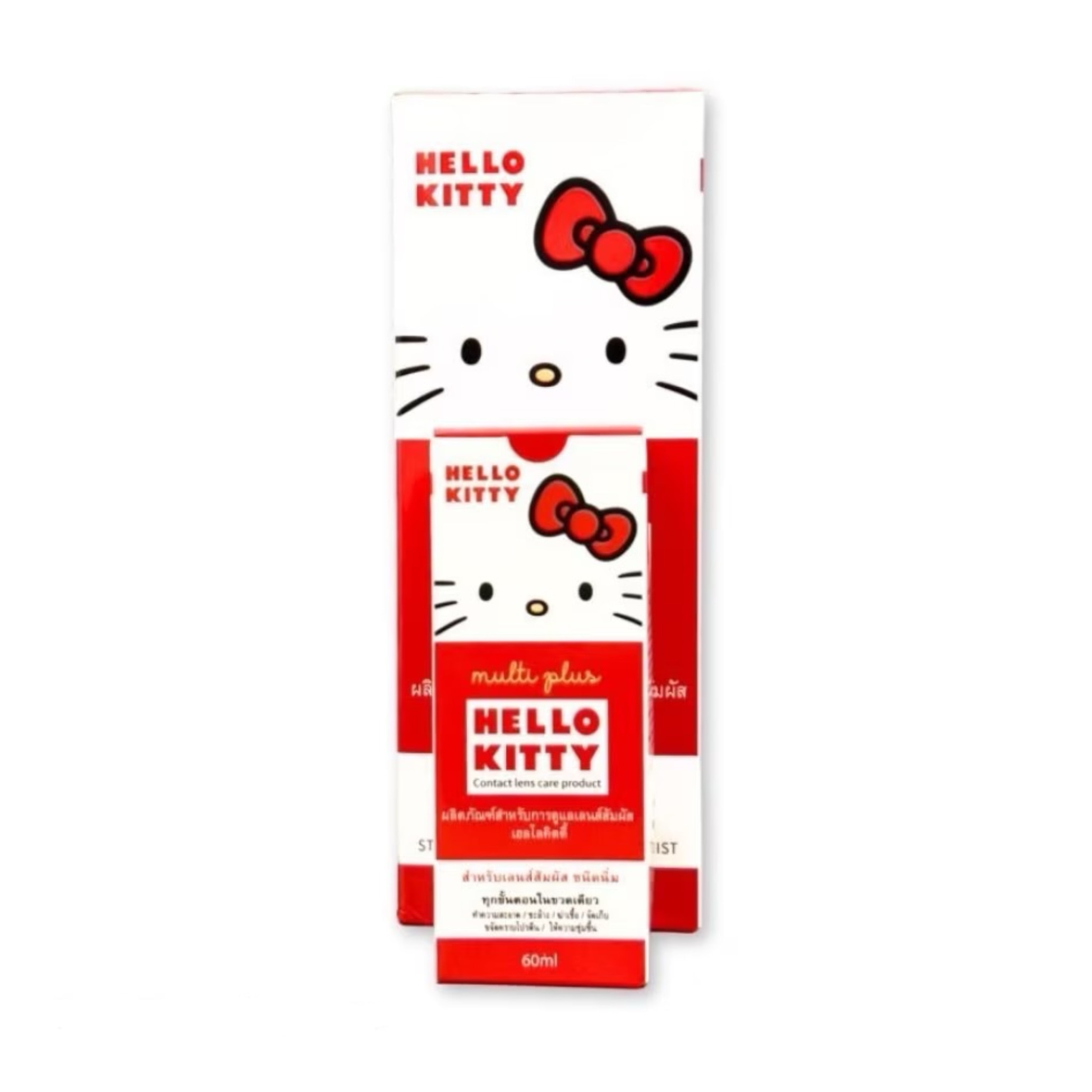 น้ำยาล้างคอนแทคเลนส์ HELLO KITTY สูตรฆ่าเชื้อกักเก็บความชุ่มชื้น