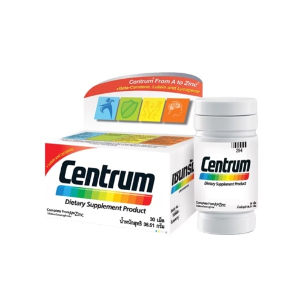 Centrum เซนทรัม ผลิตภัณฑ์เสริมอาหารชนิดเม็ด วิตามินรวม
