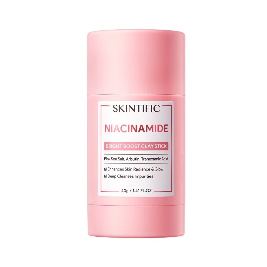 Niacinamide ช่วยอะไร ต้องลอง Skintific Niacinamide Bright Boost Clay Mask Stick
