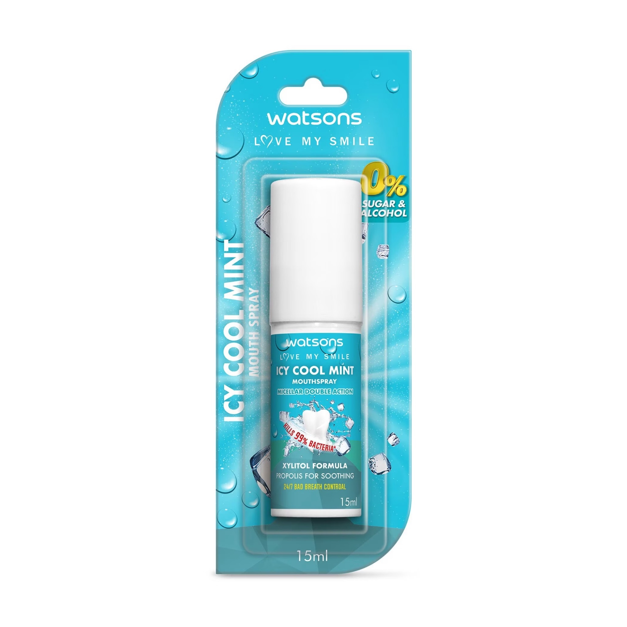 สเปรย์พ่นคอแก้ไอ WATSONS Icy Cool Mint Mouthspray