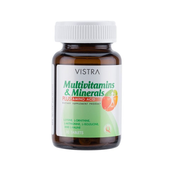 วิตามินเสริมภูมิคุ้มกัน VISTRA Multivitamins & Minerals PLUS AMINO ACID