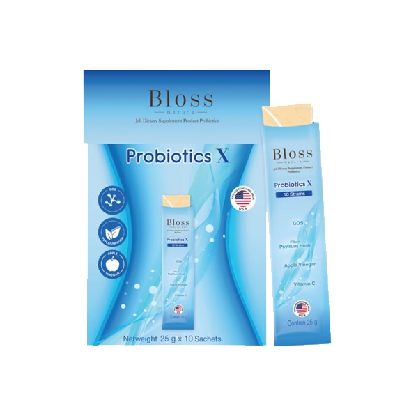 BLOSS Natura Jeli Probiotic อาหารเสริมที่มีประโยชน์ของโพรไบโอติกสูง