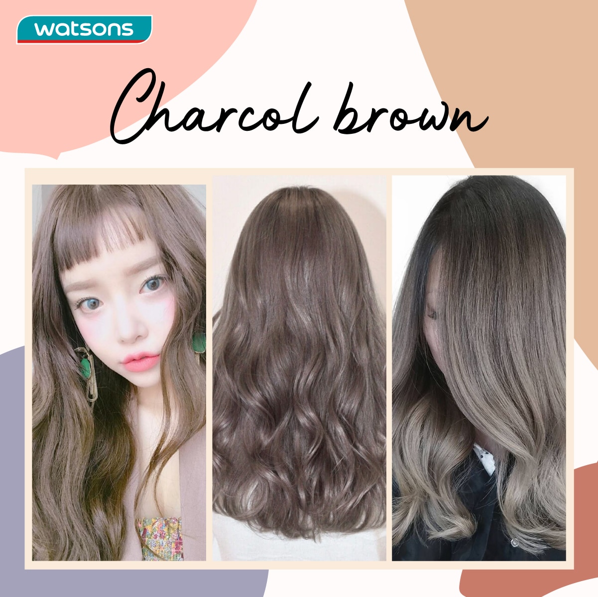 เทรนด์สีผม - Charcol brown