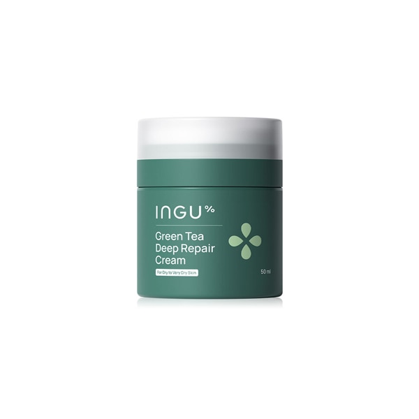 มอยส์เจอไรเซอร์ป้องกันหน้าแห้งลอก INGU Green Tea Deep Repair Cream For Dry to Very Dry Skin