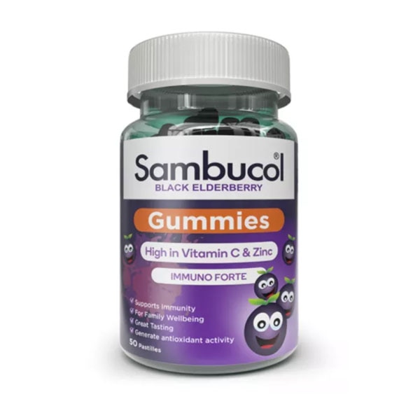 Sambucol Black Elderberry Gummies อาหารเสริมภูมิคุ้มกันที่มาในรูปแบบกัมมี่