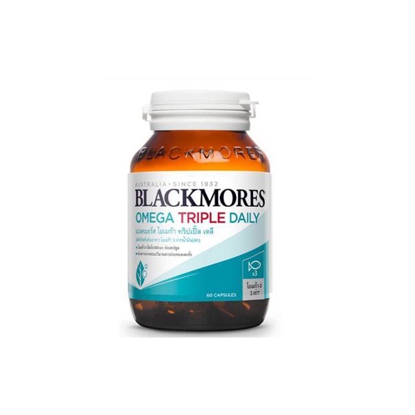  อาหารเสริมน้ำมันปลา Blackmores Omega Triple Daily