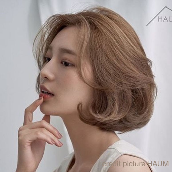  C Curl ผมบ๊อบสั้นผู้หญิง ดัดลอนตรงปลาย