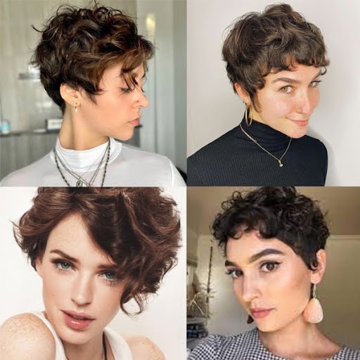 ทรงผมสั้นหญิง Curly Pixie Cut ช่วยเสริมลุคสายฝอแซ่บ ๆ มั่นใจ เข้ากับลุคเซอร์