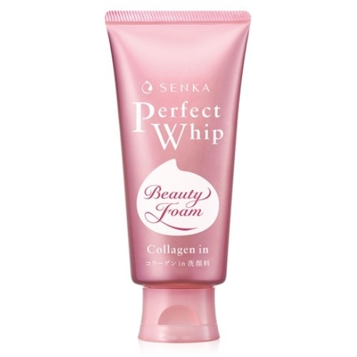 โฟมล้างหน้า SENKA Perfect Whip Collagen In สูตรสีชมพู