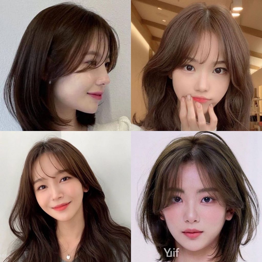 ทรงผมหน้าไข่ ผมหน้าม้าซีทรู