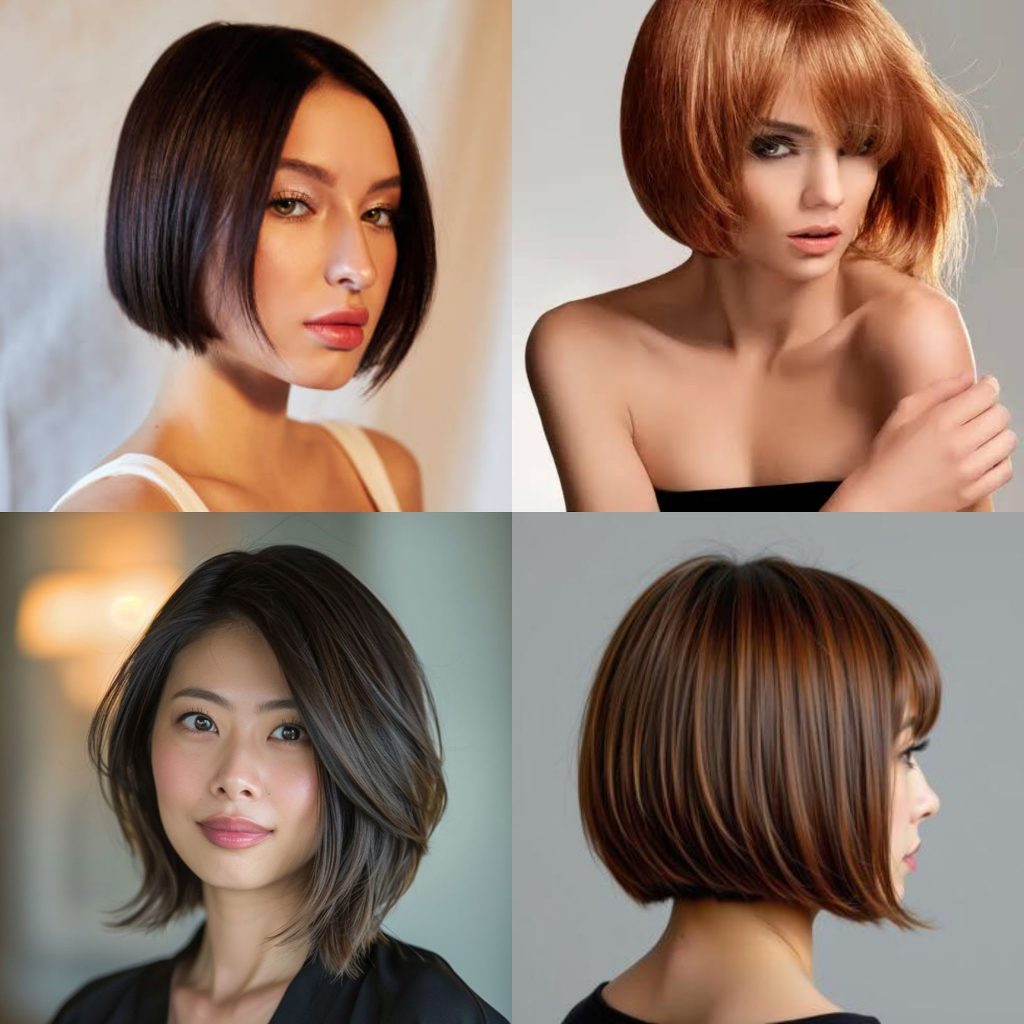 ทรงผมหน้าสั้นหลังยาว บ๊อบ ระดับคาง