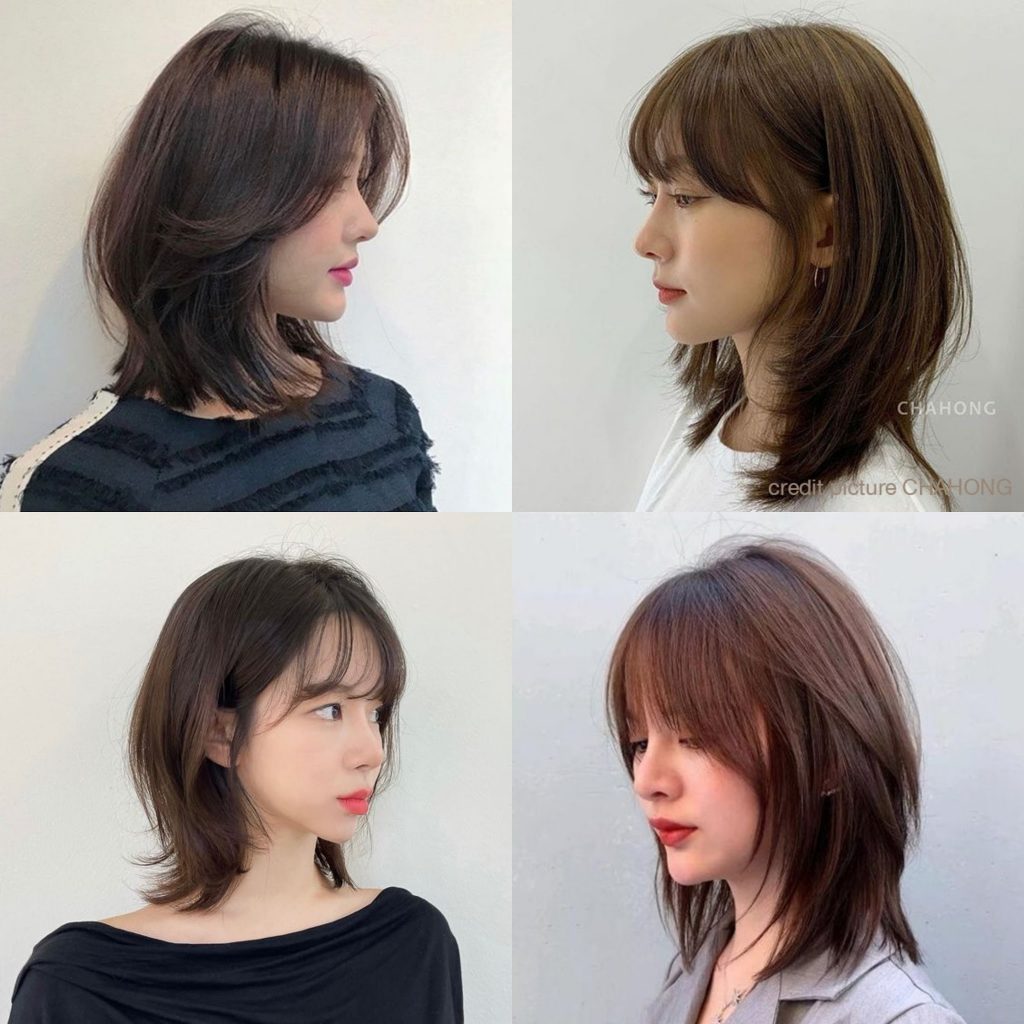 ทรงผมหน้าไข่ ผมสั้นสไลด์ปลายไล่เลเยอร์