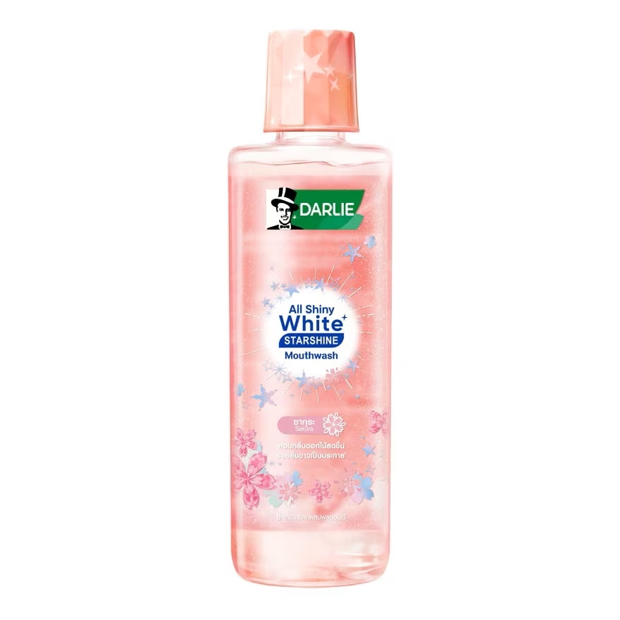 Darlie น้ำยาบ้วนปาก ออลล์ ชายนี่ ไวท์ สตาร์ชายน์ ซากุระ