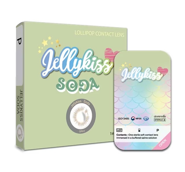 คอนแทคเลนส์ Lollipop Jellykiss Contact Lens Soda Gray