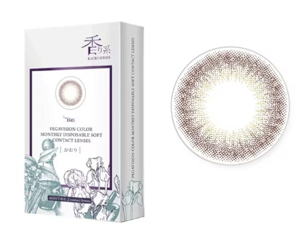  PEGAVISION คอนแทคเลนส์สี รุ่น KAORI สีไอริส เกรย์