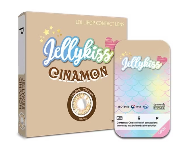 Jelly Kiss เจลลี่คิส ซินนามอน บราวน์ คอนแทคเลนส์รายเดือน