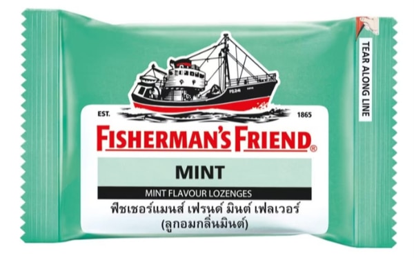 Fisherman'S Friend Mint ลูกอมแก้ไอสูตรไม่มีน้ำตาล&nbsp;