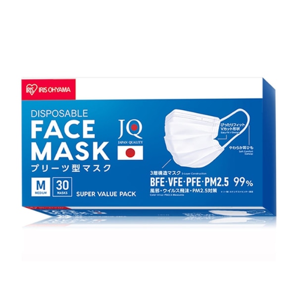 Iris Ohyama Disposable Face Mask หน้ากากป้องกันฝุ่นลดอาการไอ
